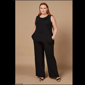 J Jason Wu City Knit Sleeveless Jumpsuit - Black - Women's Size X-Small NWOT
